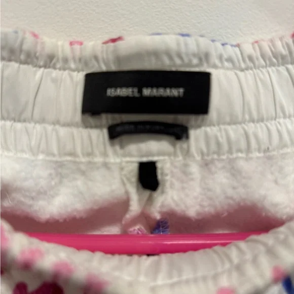 Isabel Marant White and Pink Athletic Shorts - Picture 3 of 8